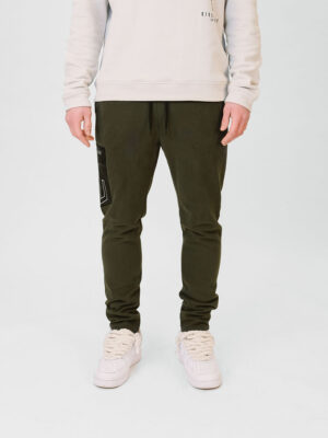 Jogger Pants Leather Pocket