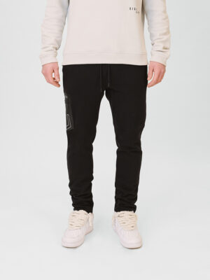 Jogger Pants Leather Pocket