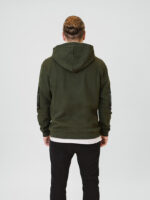 Hoodie Leather-EL dark green