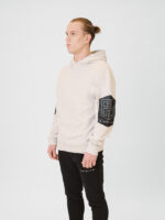 Hoodie Leather-EL offwhite