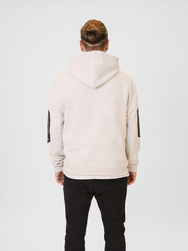 Hoodie Leather-EL offwhite