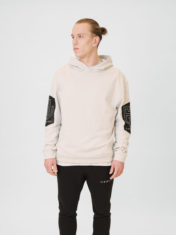 Hoodie Leather-EL offwhite