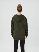 Hoodie Leather-EL dark green