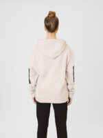 Hoodie Leather-EL offwhite