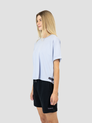 CROPPED T-SHIRT LIGHT-BLUE